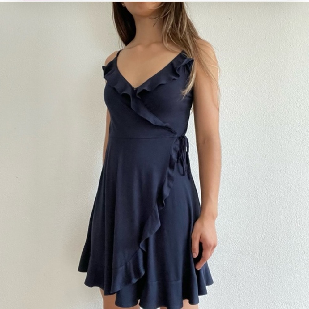 Hollister Blue Summer Wrap Dress